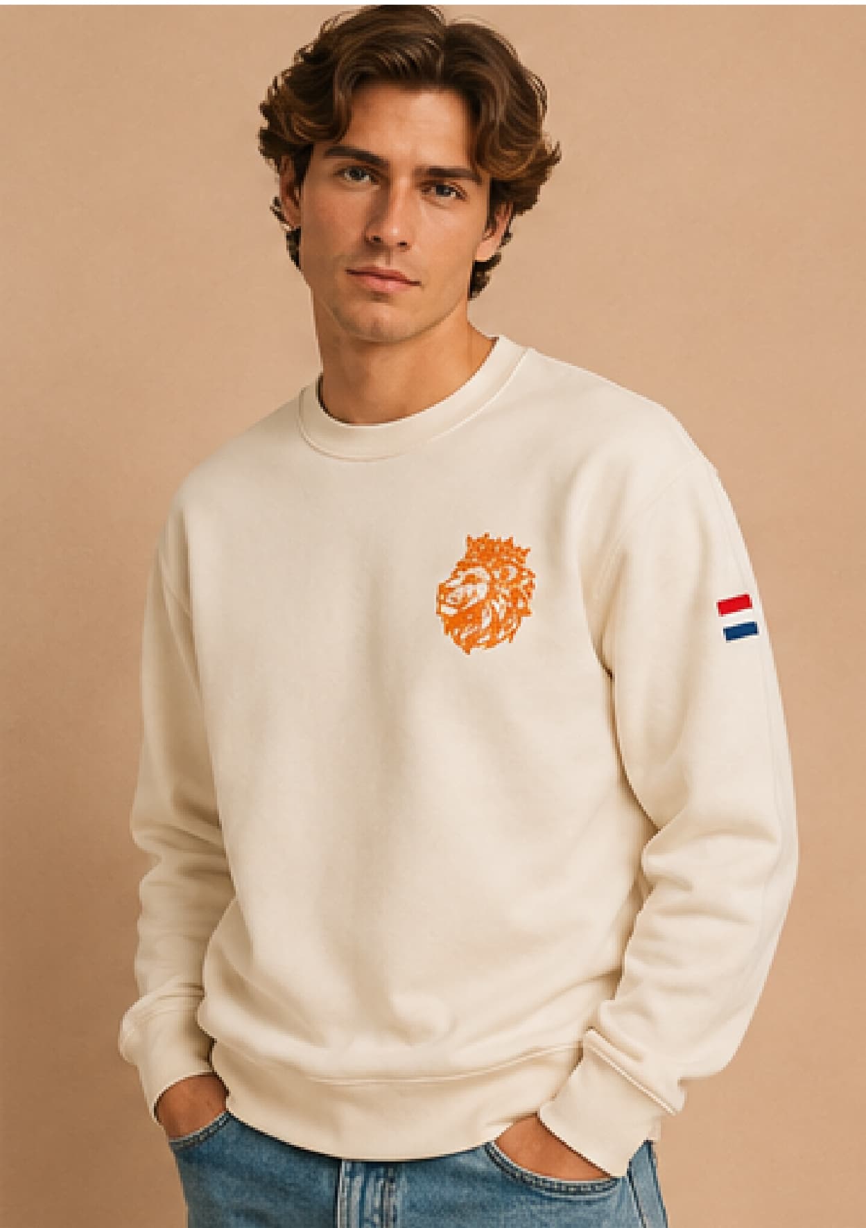 Leeuwenkop Trui Beige